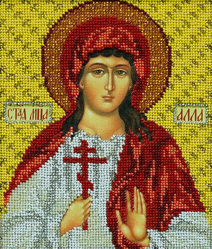В326 Набор для вышивания бисером Кроше 'Св. Алла'12х14,5 см