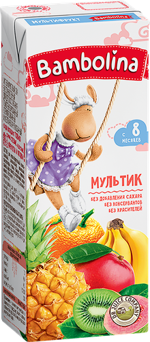 

Сок Bambolina Мультифрукт, с 8 месяцев 200 мл