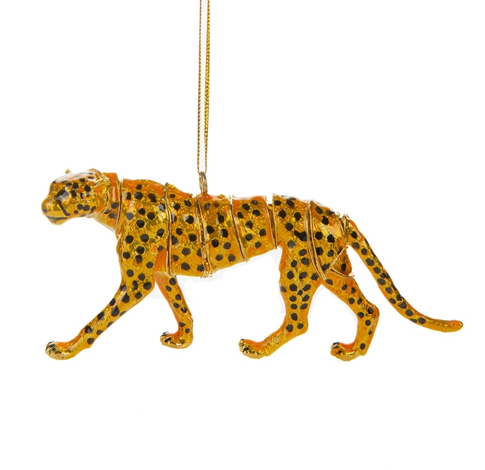 

Игрушка для ёлки "Коллекция Традиции" жёлтый леопард 13х2.2х5.7 см, эмаль Beijing Xulongyi, Китай