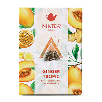 Чай зеленый Niktea Имбирный Тропик пакетированный 40.5г