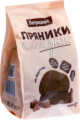 

Пряники Здоровые сладости шоколадные на фруктозе 350 г