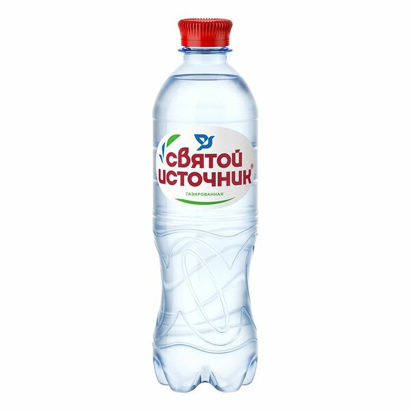 Вода Святой источник минеральная питьевая газированная, 500мл