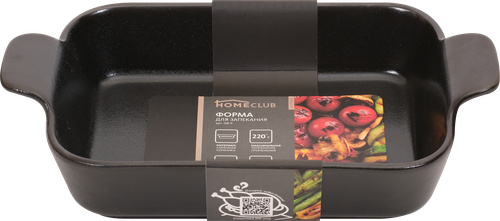 

Форма для запекания HOMECLUB Iron Black, 22х13х5,5см, керамика, 500мл