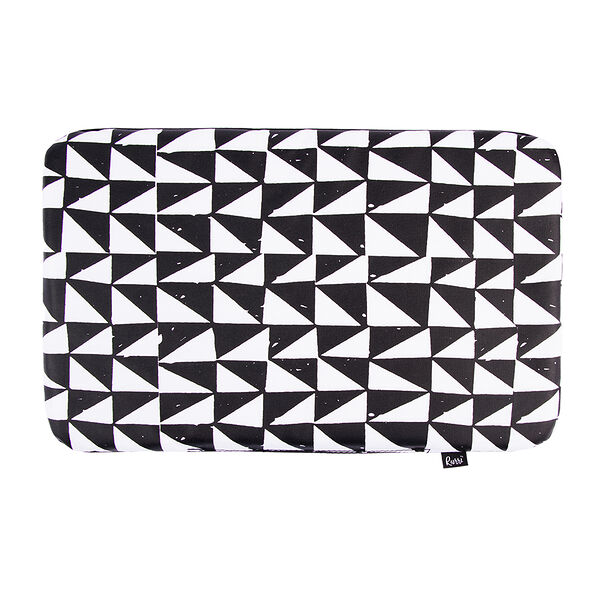 Подушка в переноску 39х24х2см Скандинавия, черно-белая