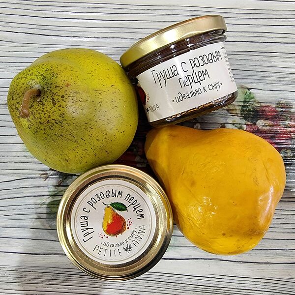 Варенье к сыру ГРУША С РОЗОВЫМ ПЕРЦЕМ