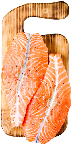 

Лосось атлантический медальон (из мороженого сырья) полуфабрикат до 1.0кг