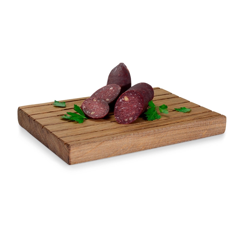 

Колбаса с/в Чукчум Нельвиль из оленины с кедровыми орехами Клинский мясокомбинат 180 г, Россия