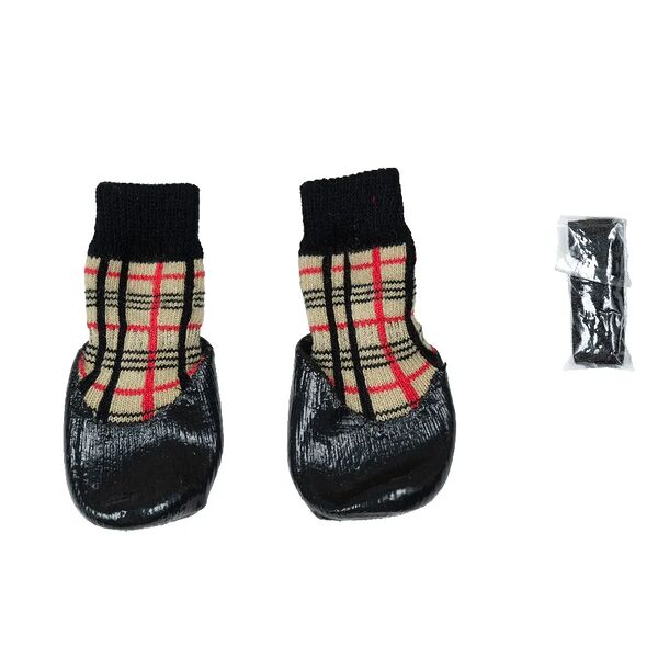 Носки с прорезиненной подошвой для собак 2XL черный (унисекс)