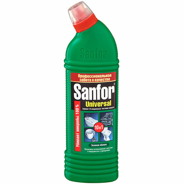 Чистящий гель Sanfor Универсальный Зеленое яблоко