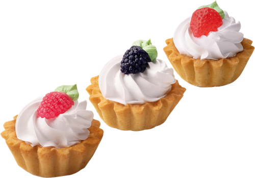 

Набор пирожных Татьянин двор корзиночки ежевика, клубника, малина 6 шт. х 50 г