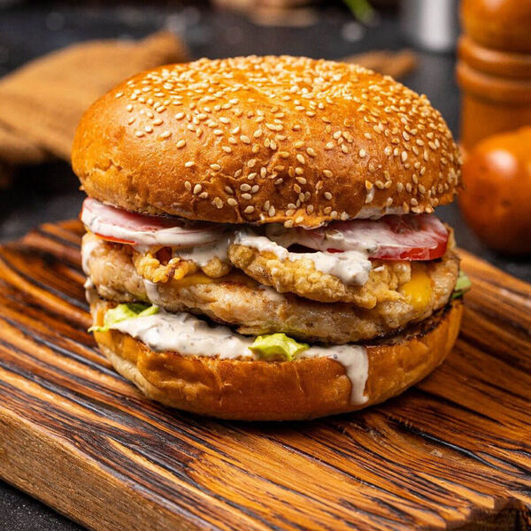 Веселый Бургер с котлетой из индейки Double