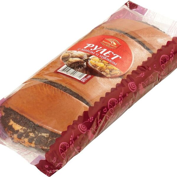 Рулет Черёмушки с маком и изюмом 300 г