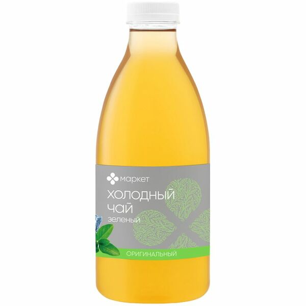 Чай холодный зелёный безалкогольный негазированный Маркет, 1л