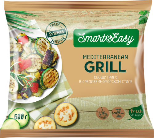 

Овощи гриль SMART&EASY в средиземноморском стиле 600 г