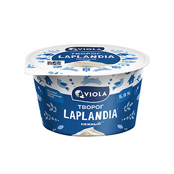 Творог мягкий Laplandia 5.9% 180г, Россия