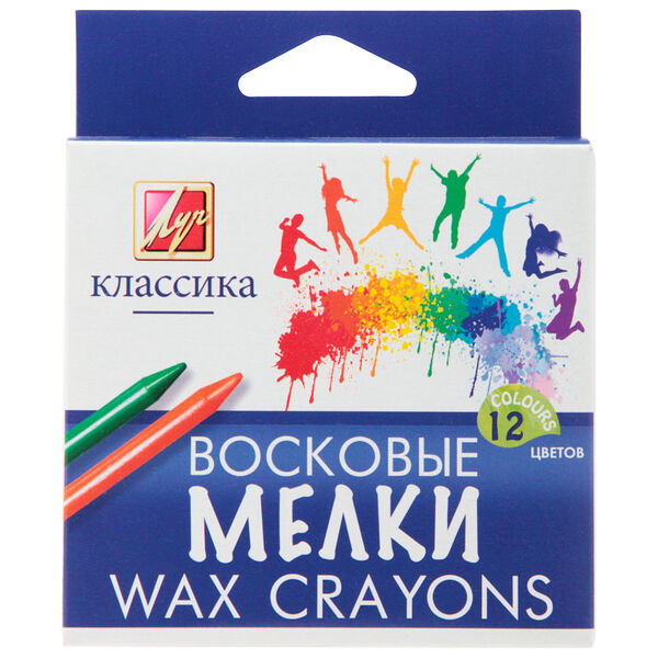 Мелки восковые круглые 12 цв арт. 12С861-08