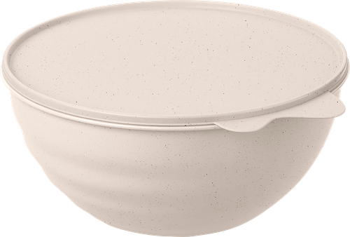 Миска PHIBO Wave, с крышкой, бежевый, 1.55л, Арт. 433228135