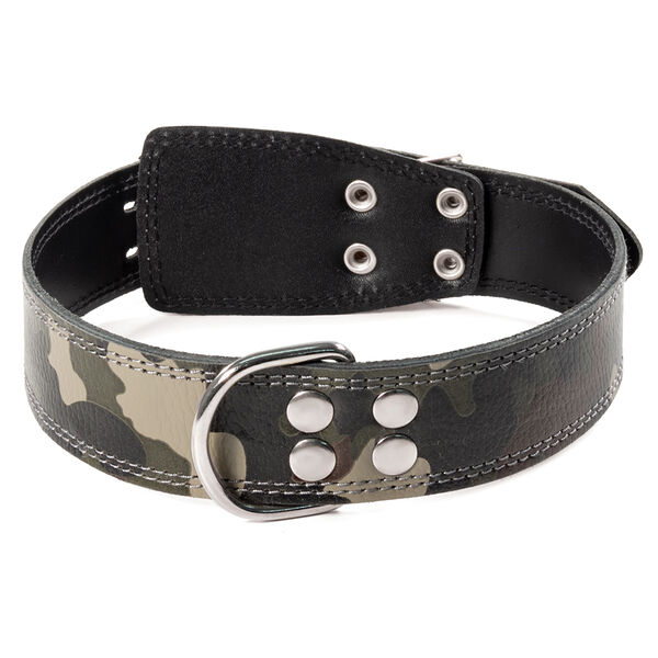 Гамма ошейник кожаный 