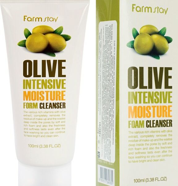 Пенка для умывания FarmStay с экстрактом оливы 100мл