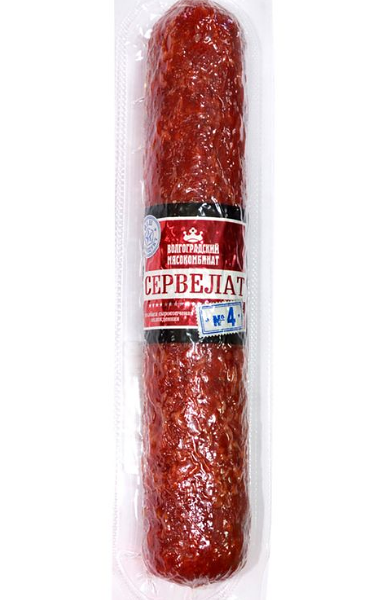 Сервелат сырокопчёный Волгоградский МК №4
