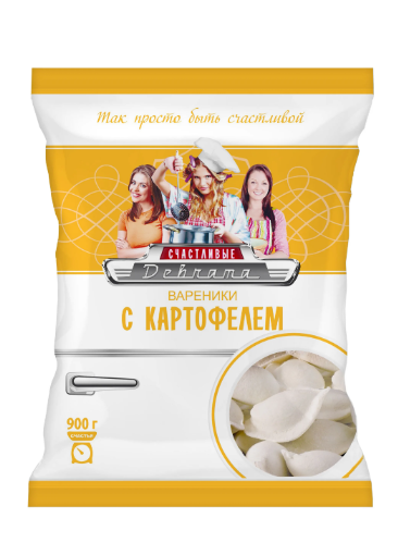 

Вареники Счастливые девчата, с картофелем 900 г