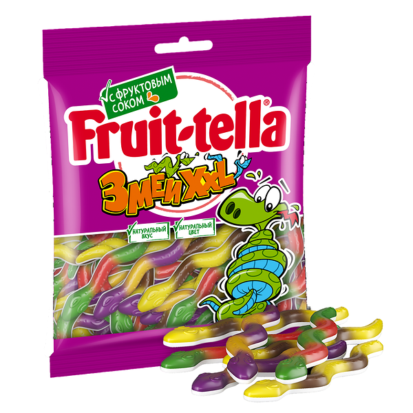 Мармелад жевательный Змеи XXL Fruit-tella с фруктовым соком