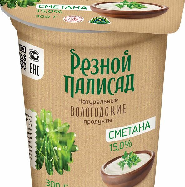 Сметана Резной Палисад 15%