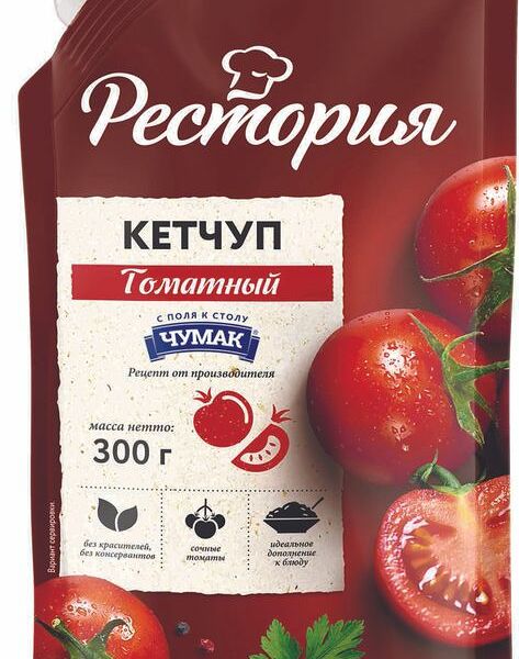 Кетчуп Рестория Томатный 300г