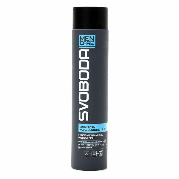 Шампунь-кондиционер для волос Svoboda Men Care 2 в 1 Провитамин B5 и Коллаген 300 мл