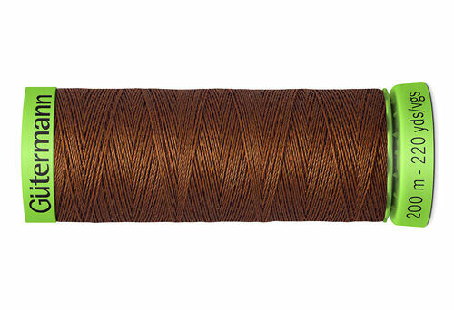 744581 Нить Extra Fine 150 для особо деликатных тканей, 200м, 100% п/э Gutermann(650 золотисто-каштановый)