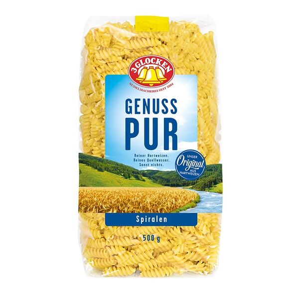 Макаронные изделия Spiralen 3 Glocken Genuss Pur