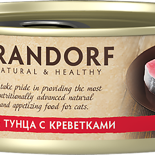 Консервы Grandorf для кошек филе тунца с креветками