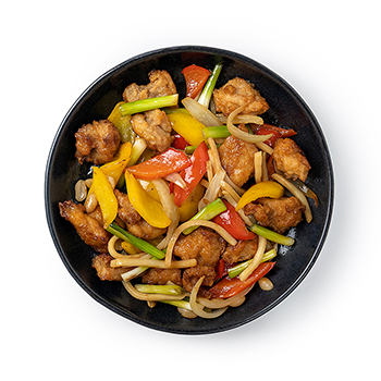 

Бескостное мясо бедра цыплят-бройлеров Уже Готово Кунг Пао Taste Of с овощами 250 г