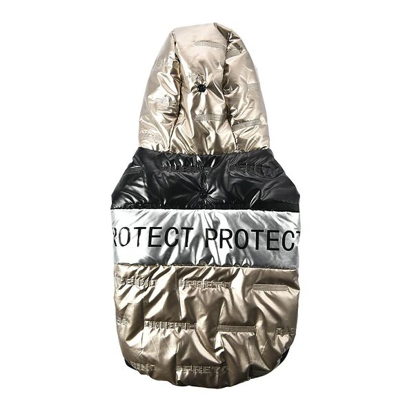 Куртка-жилет для собак НЕ ОДИН ДОМА Gold, золотая, XL, длина спинки 45см