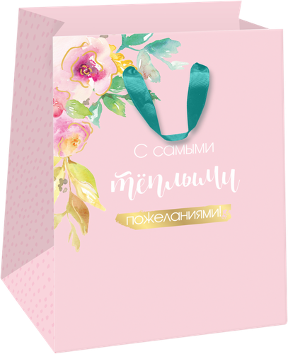 

Пакет подарочный Art Flower 14х19х11 см, с тиснением, в ассортименте