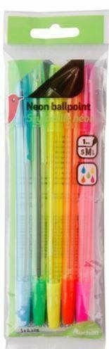 Набор шариковых ручек 5 шт ТМ Auchan (Ашан) 