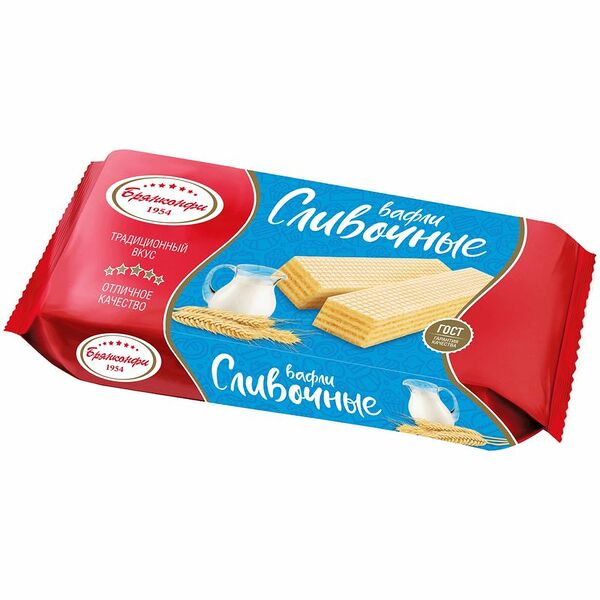 Вафли БРЯНКОНФИ Сливочные, 190г