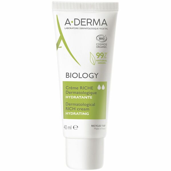 A-Derma Biology Дерматологический крем насыщенный увлажняющий для хрупкой кожи 40 мл