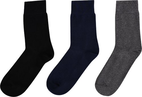 Носки мужские INWIN р. 25–29, черные, темно-серый меланж, синие, Арт. SMS101, 7пар