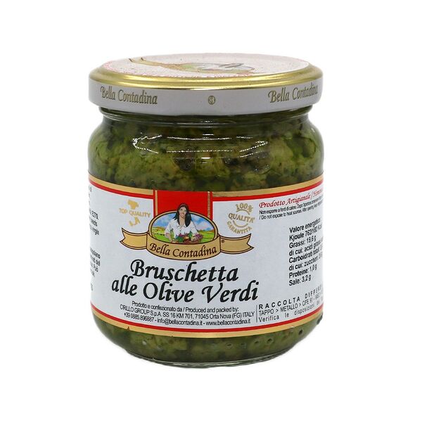 Брускетта с оливками ст\б 190г Bella Contadinа