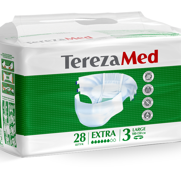 TerezaMed Extra Подгузники для взрослых размер 3 L 28 шт