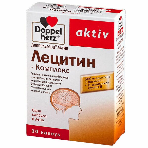 Doppelherz Aktiv Лецитин комплекс 30 шт капсулы
