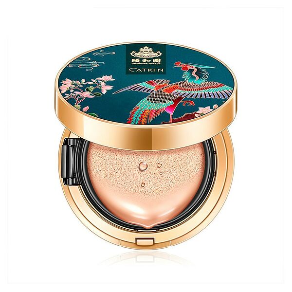 Основа-кушон тональная для лица `CATKIN` BB CUSIHION в комплекте сменный блок тон C01 natural 13 г х 2