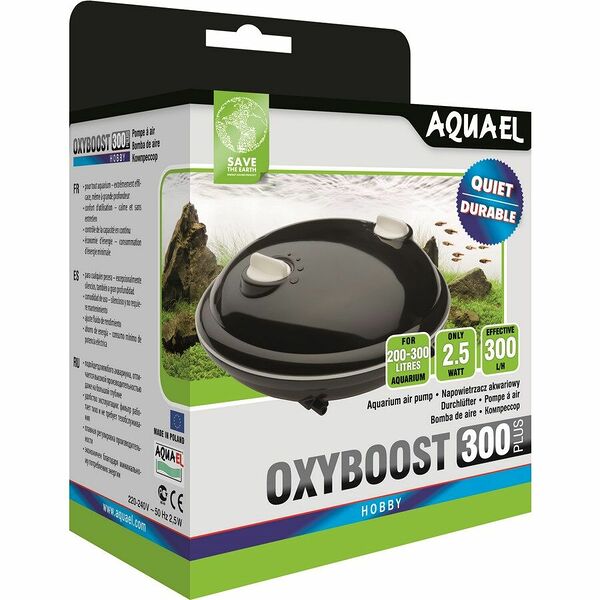 Aquael Компрессор OXYBOOST двухканальный 300 plus