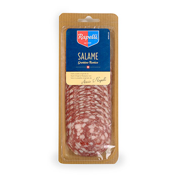 

Колбаса сыровяленая Rapelli Salame Grottino Rustico, нарезка