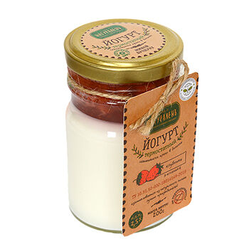 Йогурт термостатный Натураленъ Клубника 2.5%, 200 г