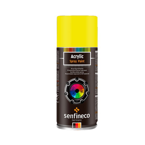 4041 акриловая краска-спрей SENFINECO Paint Acrylic Canary Yellow (желтая) 400мл