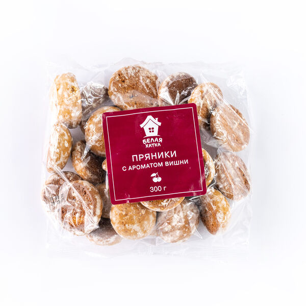 Пряники Белая Хатка с аром.вишни вес 300г