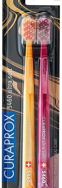 Набор зубных щеток Curaprox Duo Marble 2023 Ultrasoft d-0.10мм ультрамягкая 2шт