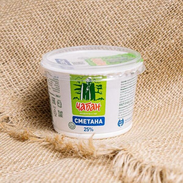 Сметана 25% ( Чабан )